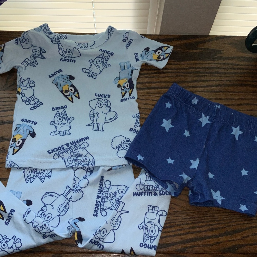 Bluey Pajama Set and Pajama Shorts